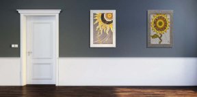 sunflower an der Wand